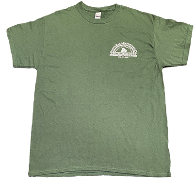 PORTO RICO GREEN SHORT SLEEVE T-SHIRT W/ LOGO