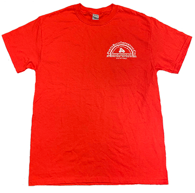 PORTO RICO RED SHORT SLEEVE T-SHIRT W/ LOGO